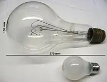 230-V-Glüh­lam­pen E40 und E27 (500 W und 15 W)