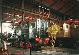 Drehstromlok E.440.3 (im Einsatz von 1932 bis 1968) im Museum Pietrarsa