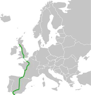 Verlaufskarte der E5