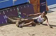 Jessie Maduka schied mit 13,94&nbsp;m in der Qualifikation&nbsp;aus