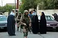 Estnische Soldaten auf Patrouille in Irak