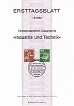 Ersttagsblatt 14/1982(15.&nbsp;Juli 1982)mit den Werten 190 und 250&nbsp;Pf
