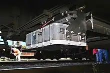 Die ETCS-Antenne einer Lokomotive der Baureihe 189