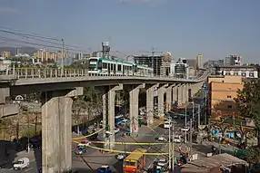 Stadtbahn im Bezirk Lideta