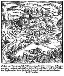 Ebernburg, Holzschnitt von 1523