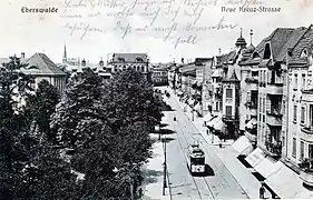 Straßenbahn in Eberswalde 1915