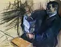 Edgar Degas:Pagans und Degas’ Vater (Pastellskizze), 1882