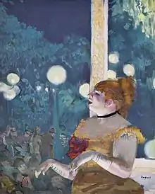 Edgar Degas:Au Café Concert: La Chanson du Chien, 1875