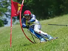 Edoardo Frau im FIS-Riesenslalom von Rettenbach im Juni 2010