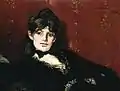 Édouard Manet:Berthe Morisot liegend, 1873,Musée Marmottan Monet, Paris