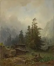 Eduard Schleich d.&nbsp;Ä.: Eine Alpe, um 1845