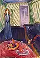 Die Mörderin (1907), Öl auf Leinwand, 89 × 63 cm, Munch-Museum Oslo