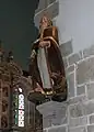 Pfarrkirche St-Miliau in Guimiliau: Statue des hl. Hervé