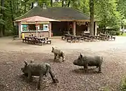 Kiosk im Wald