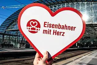 Das aktuelle Logo des Eisenbahner mit Herz-Wettbewerbs, 2019.