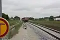 Einfahrender Zug der Baureihe 628