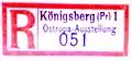 R-Briefzettel des OSTROPA-Sonderpostamtes