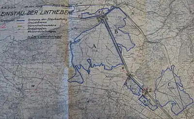 Einstau der Linthebene