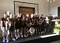 Gruppenbild nach Eintragung in das Goldene Buch