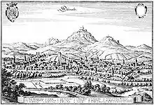 Eisenach um 1647 (Merian)