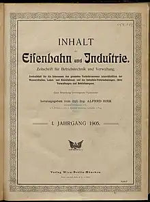 Titelseite der Erstausgabe von 1905