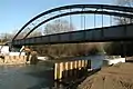 Raba-Mündung unter der Gurker Eisenbahnbrücke bei Niederdorf