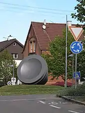 Skulptur "Der Empfänger" in Eislingen/Fils