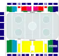 Ehemaliger schematischer Grundriss der Eissporthalle Kassel