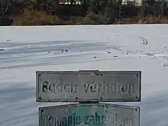 Eisweiher Große Blies bei Ludwigshafen am Rhein-Mundenheim (Februar 2012)