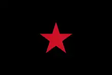 Flagge der EZLN in Mexico