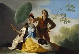 Der Sonnenschirm / El quitasol (Francisco de Goya)