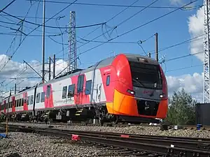 ЭС1-005 auf dem Versuchsring in Schtscherbinka (2012)