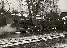 Aus dem Landwehrzug entwickelter Austro-Daimler Generatorzug bei Dombo
