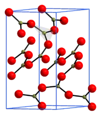 Kristallstruktur von Bortrioxid