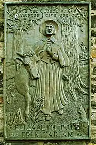 Gedenktafel von Elizabeth Pole