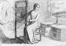 The Lady of Shalott, 1853