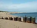 Alte Stahlbuhnen am „Ellenbogen“ auf Sylt