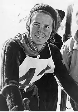 Elvira Osirnig bei der WM 1939 in Zakopane