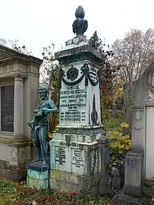 J. Emile Mertz-Hertzog (1845–1916) Ingenieur, Josephine Marie Nathalie Mertz-Hertzog (1855–1935), Emma Mertz (1880–1937) Malerin, Zeichenlehrerin, Victor E. Mertz (1881–1959), Xavier Mertz (1882–1913) Forscher, Jules R. Mertz (1885–1946), Alfred Alexander Mertz (1885–1885), Rodolphe Alphonse Mertz (1891–1969). Grab, Wolfgottesacker, Basel.