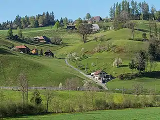 Emmentaler Landschaft bei Dürrenroth
