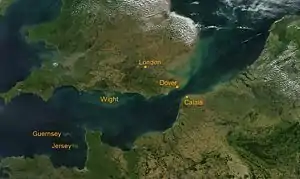 Ärmelkanal, Satellitenbild