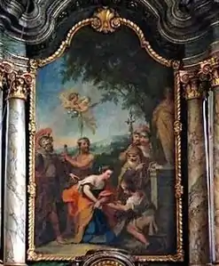 Altarbild am Hochaltar von St. Katharina in Kettenis
