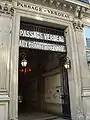 Eingang an der Rue du Faubourg-Montmartre