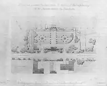 Lageplan einer Matrosenstation am Jungfernsee in Potsdam, Juni 1888 (nicht ausgeführt)
