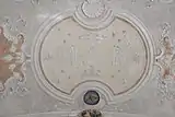 Deckenstuck im Langhaus, Monogramm Marias