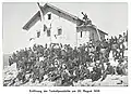 Eröffnung der von den Berlinern erbauten Hütte