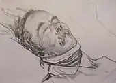 Ernst von Wildenbruch auf dem Totenbett