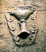 Yoni und Lingam, Relief am Tempel von Candi Sukuh, Java, 12. Jahrhundert