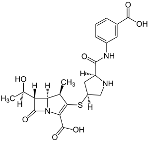 Strukturformel von Ertapenem