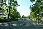 Erwin-Bock-Straße, Sicht Richtung Nord ab Strandschloßweg